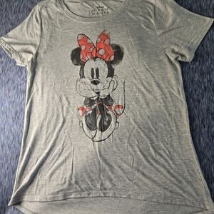 Disney MINNIE MOUSE Women low high top in large, gray, red, and black